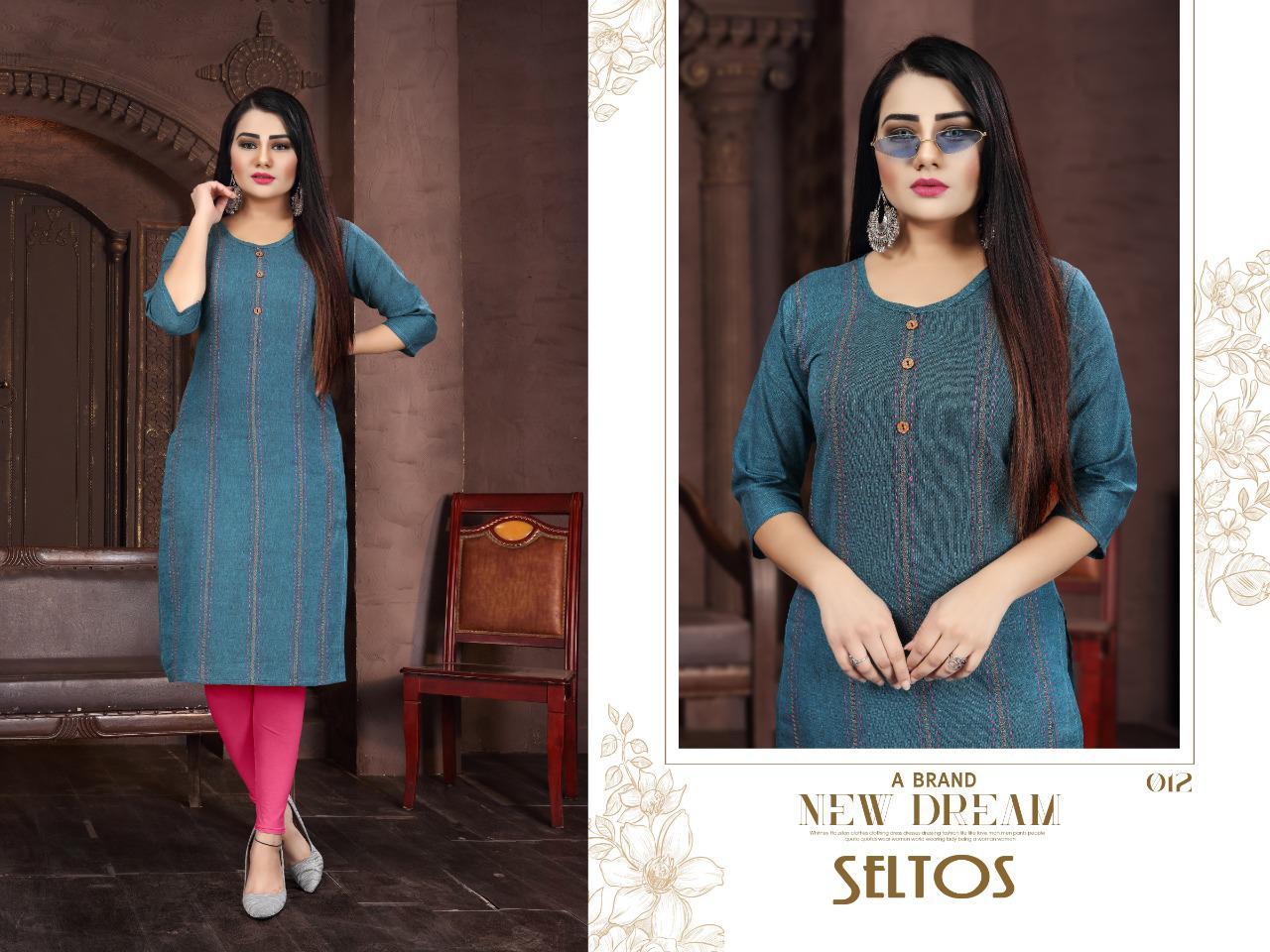 Aagya Seltos Latest Fancy Designer Casual Wear Kurti Collection
